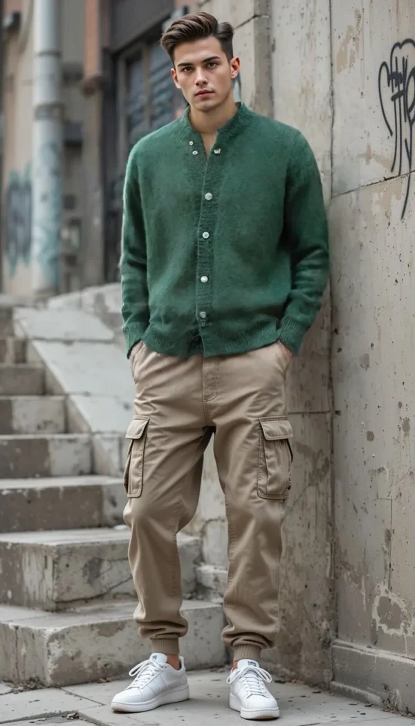 Men’s Green Wool Sweater – NRSelection